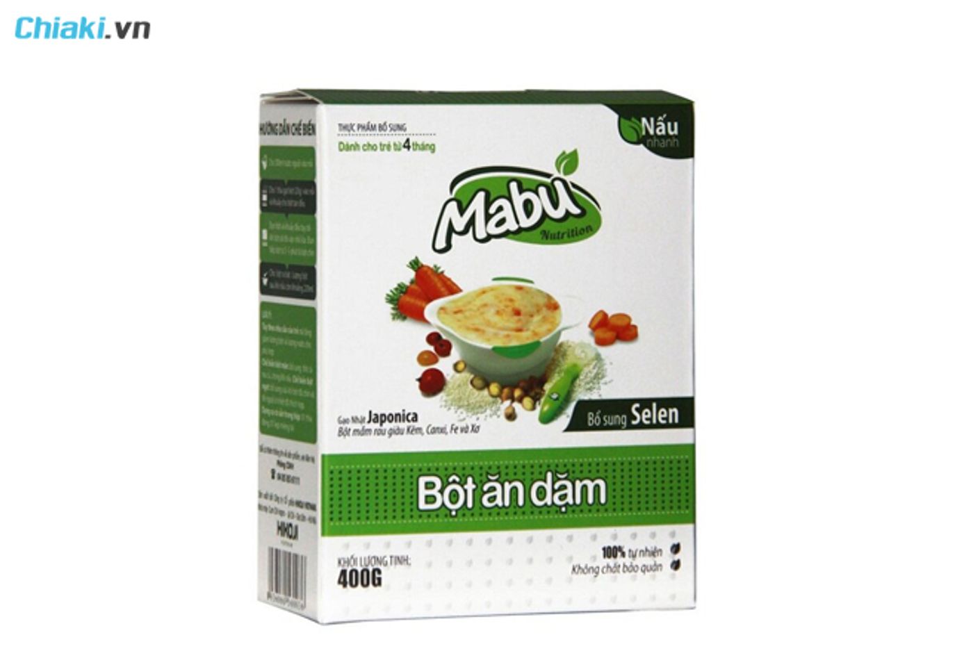Bột ăn dặm Mabu cho b&eacute; 4 th&aacute;ng