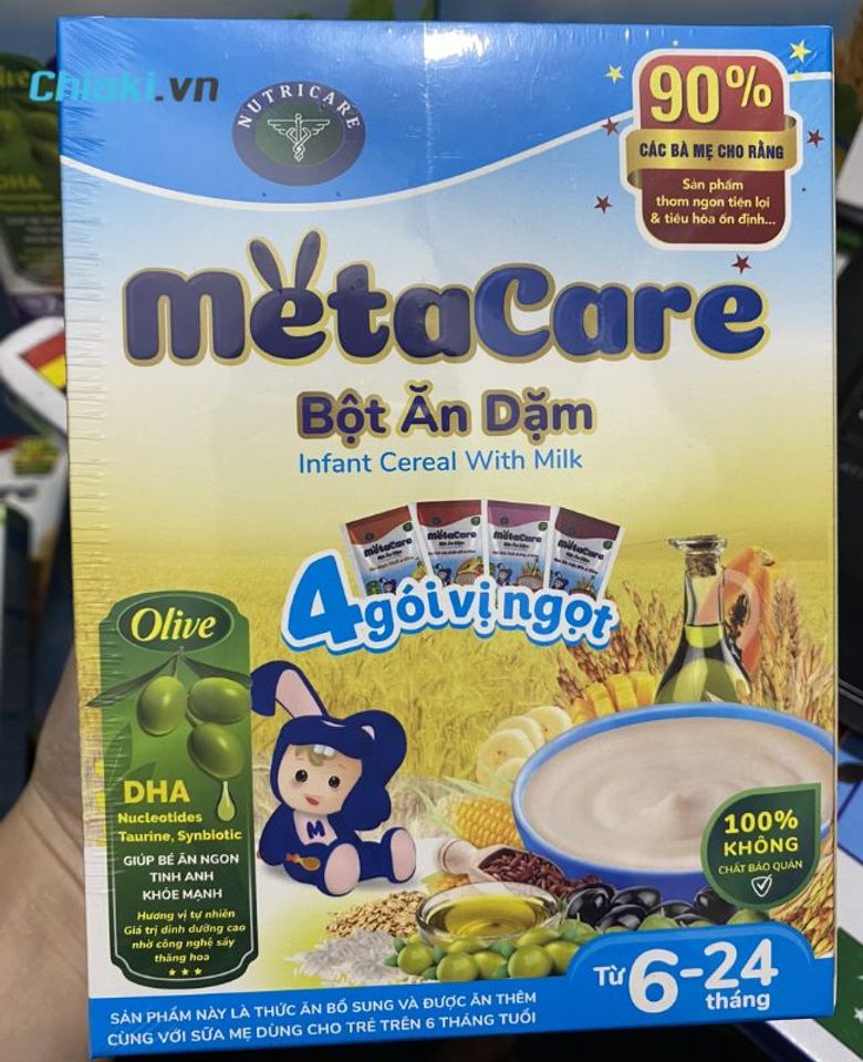 Bột ăn dặm MetaCare vị ngọt