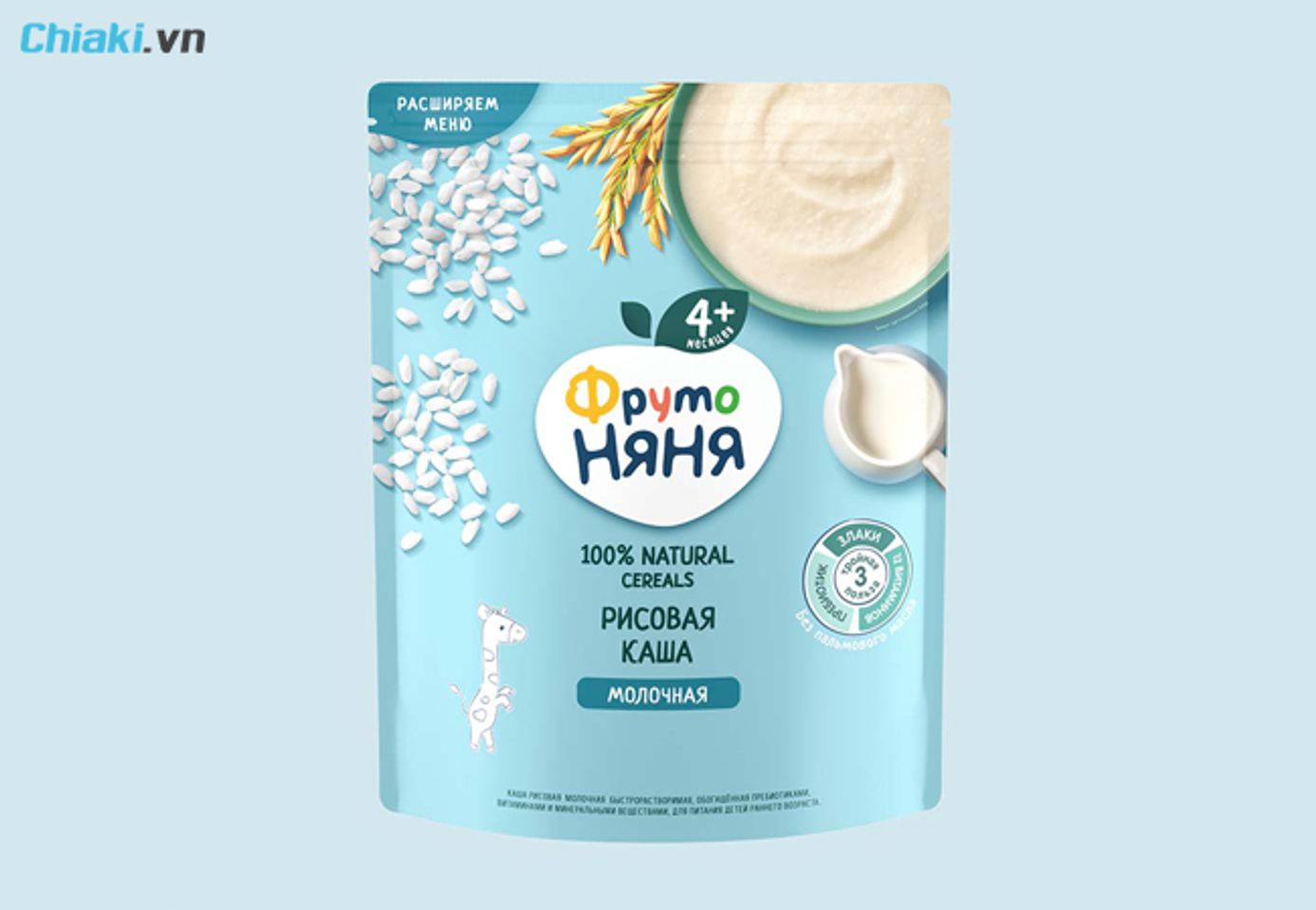 Bột ăn dặm Nga cho b&eacute; 4 th&aacute;ng Fruto