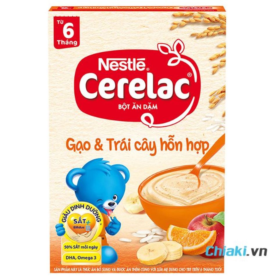Bột ngọt ăn dặm cho b&eacute; 6 th&aacute;ng Nestle Cerelac&nbsp;