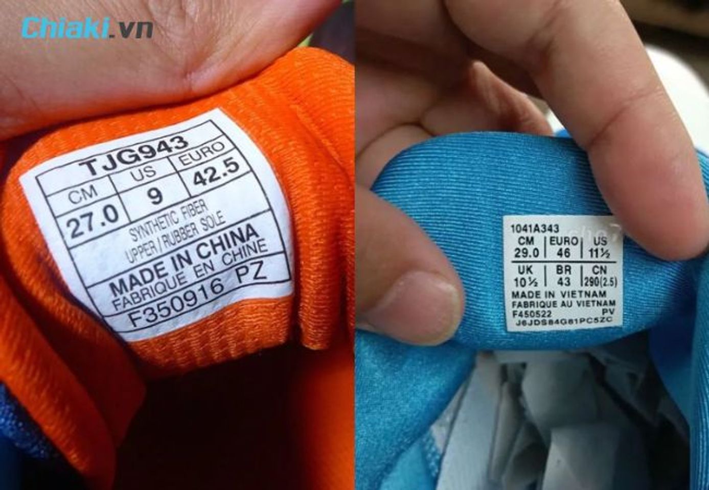 Ki&ecirc;̉m tra giày Asics chính hãng qua tem tr&ecirc;n giày