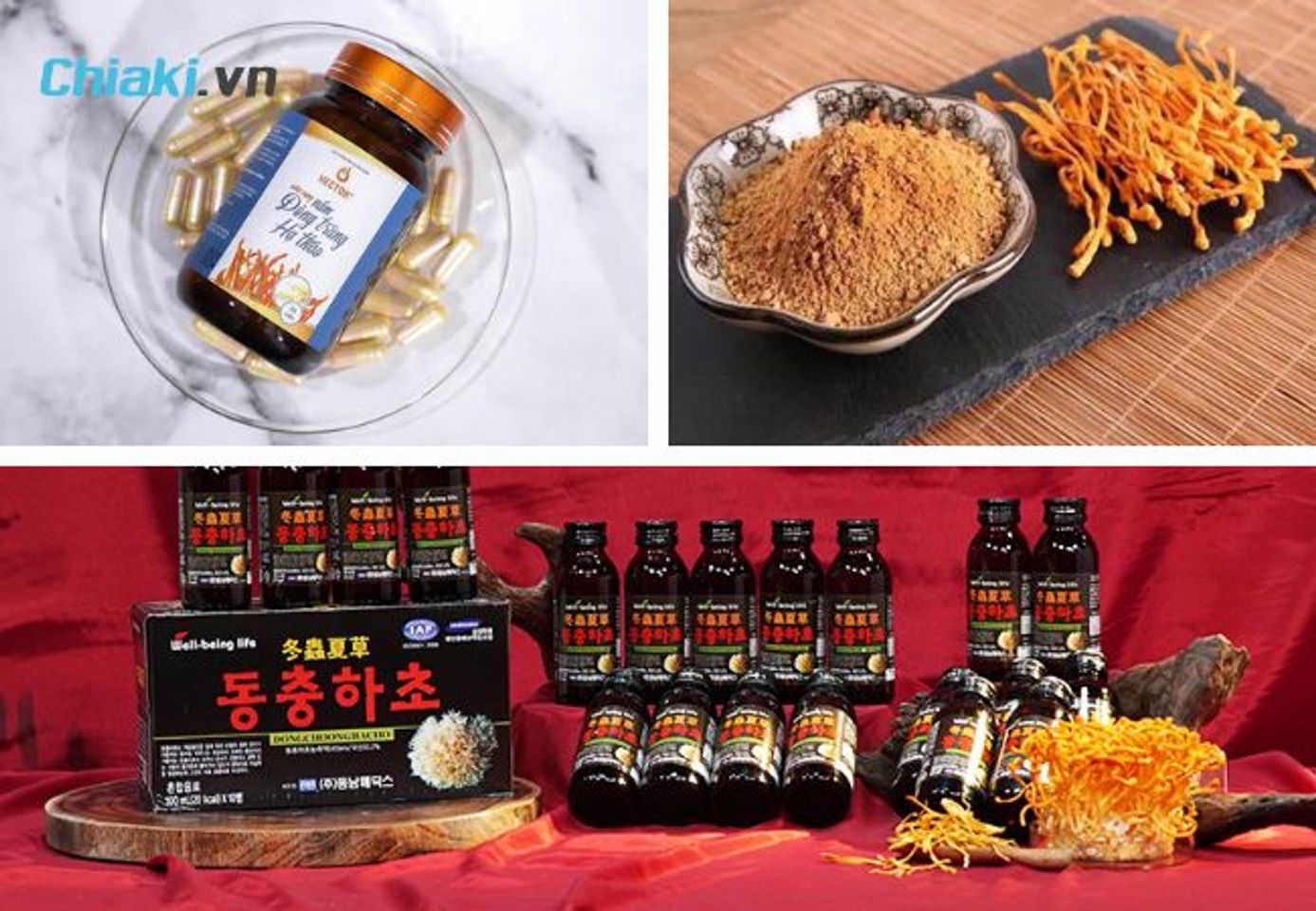Gi&aacute; c&aacute;c chế phẩm đ&ocirc;ng tr&ugrave;ng hạ thảo