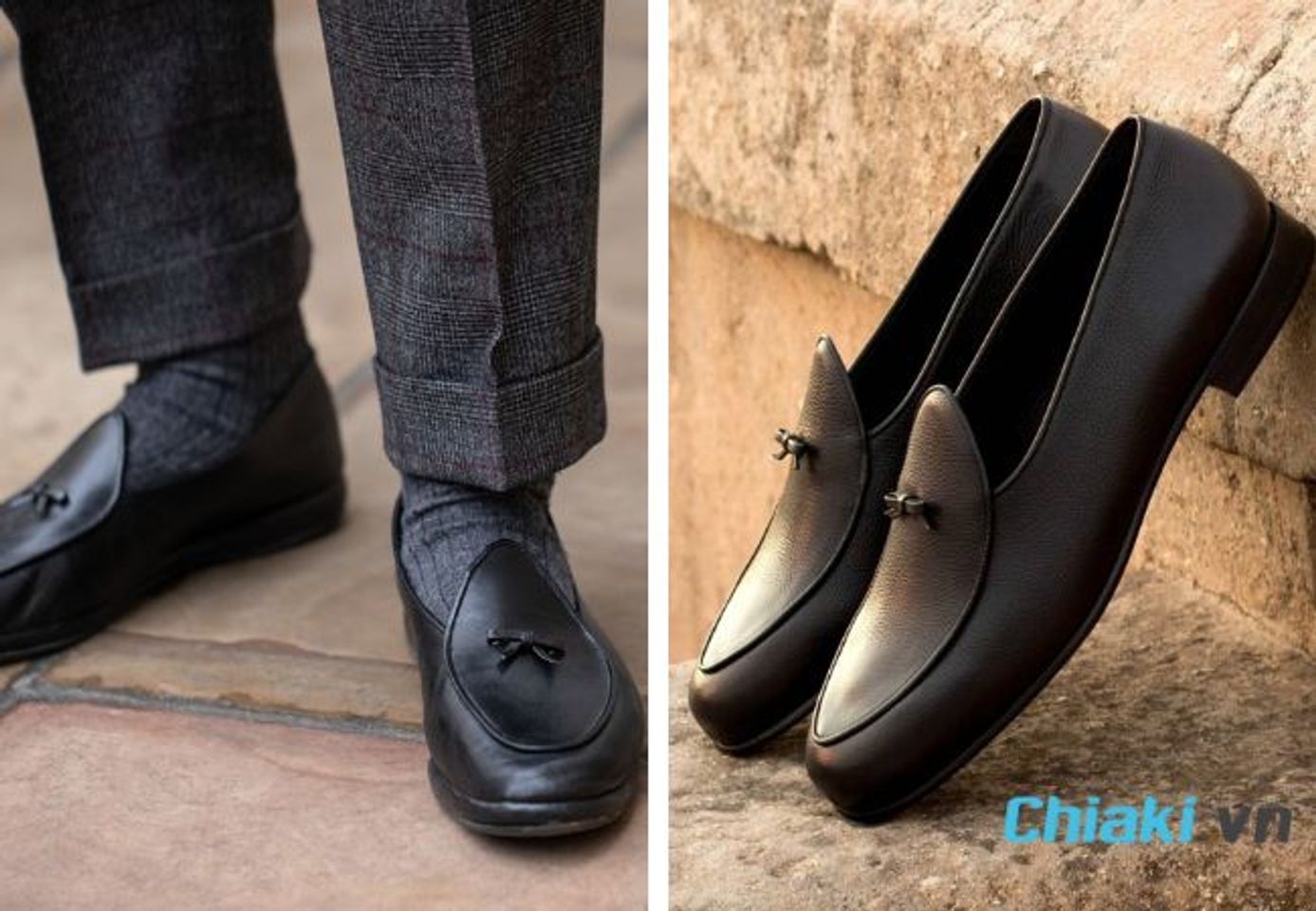 Gi&agrave;y lười nam Belgian Loafer