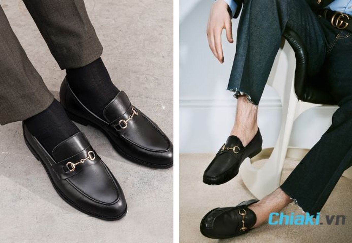 Gi&agrave;y lười nam Horsebit Loafer