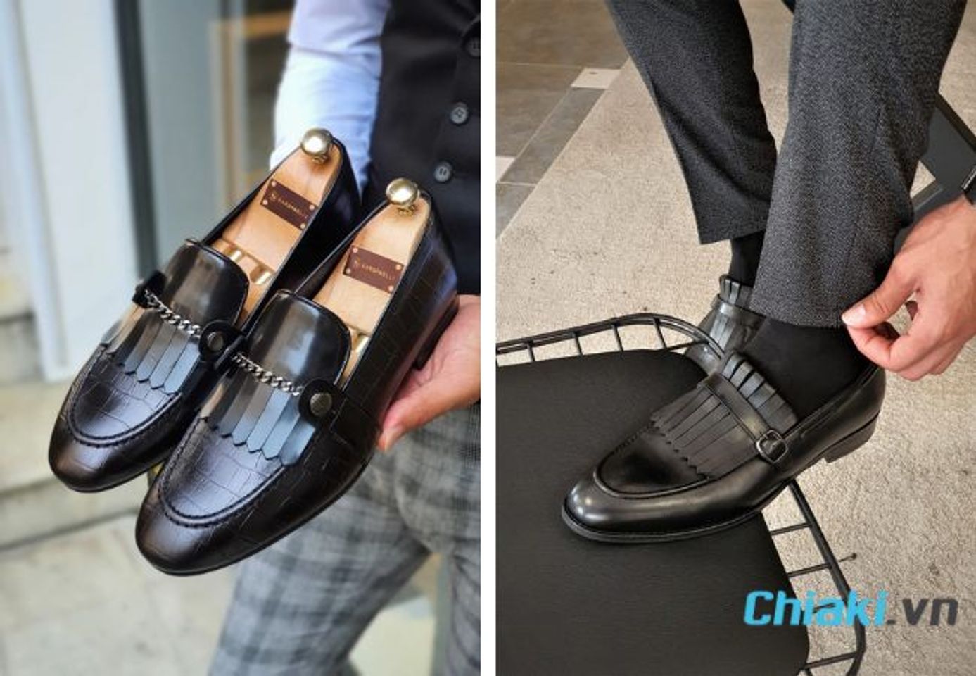 Gi&agrave;y lười nam Kiltie Loafers&nbsp;