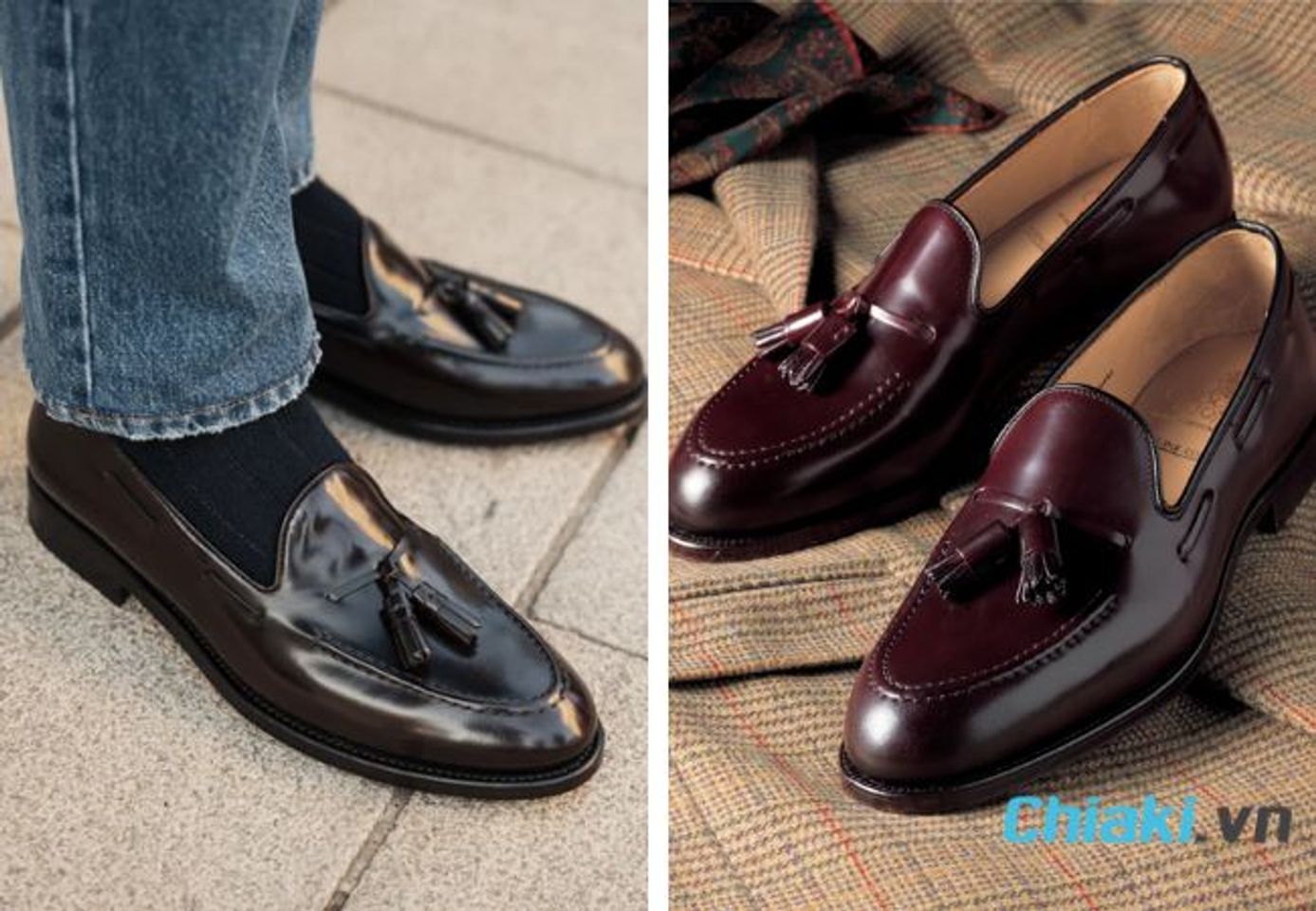 Gi&agrave;y lười nam Tassel Loafer