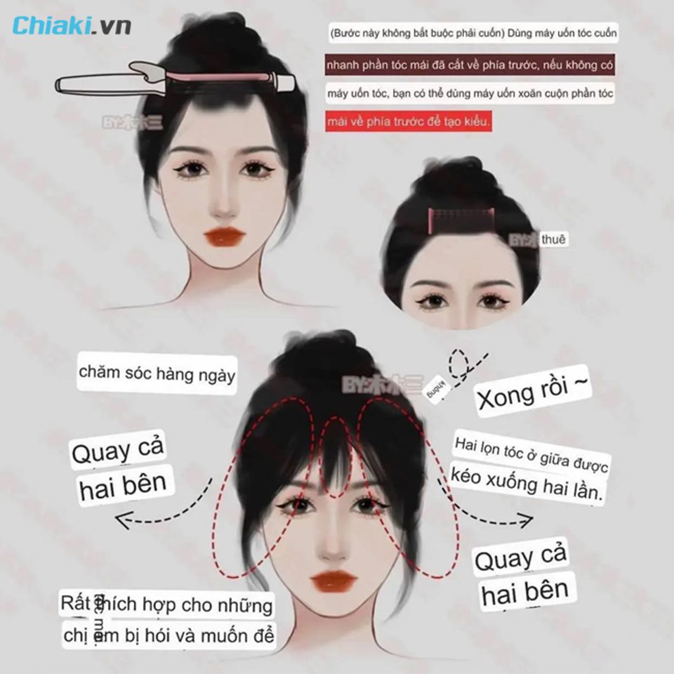hướng dẫn c&aacute;ch cắt m&aacute;i kiểu ph&aacute;p