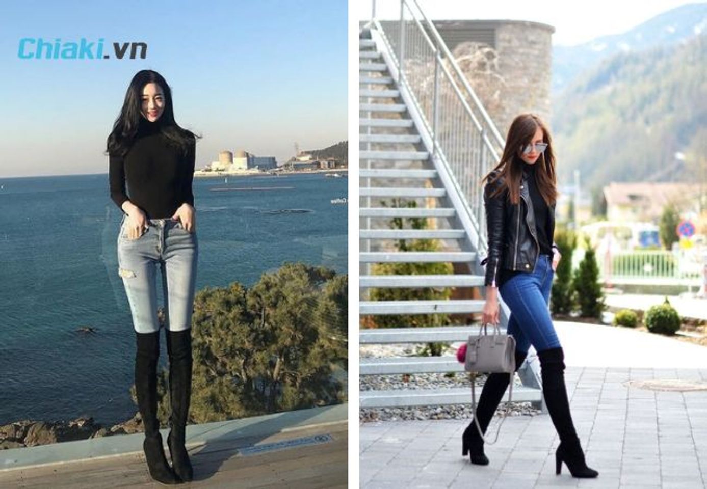 Kết hợp Boots đ&ugrave;i c&ugrave;ng quần jean nữ