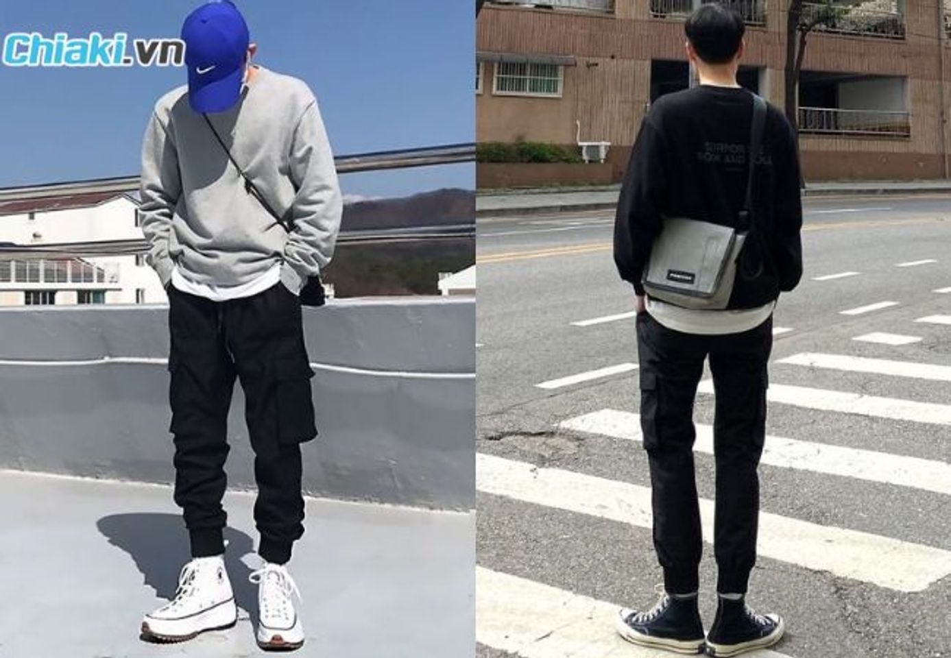 Kết hợp Converse với quần jogger
