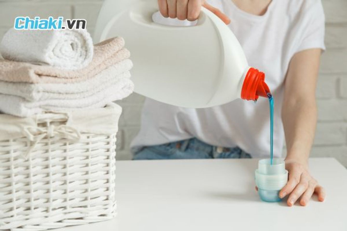 Liều lượng nước giặt cho m&aacute;y giặt ph&ugrave; hợp, hiệu quả