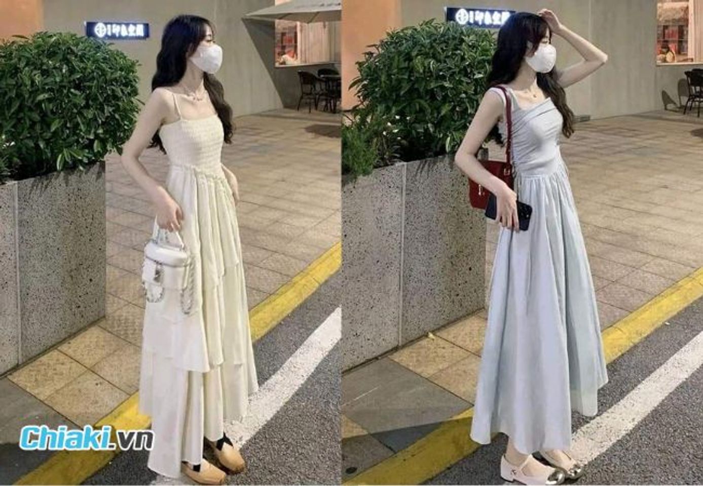 Mix gi&agrave;y lười với đầm maxi dịu d&agrave;ng nữ t&iacute;nh, ph&ugrave; hợp đi dạo đi biển