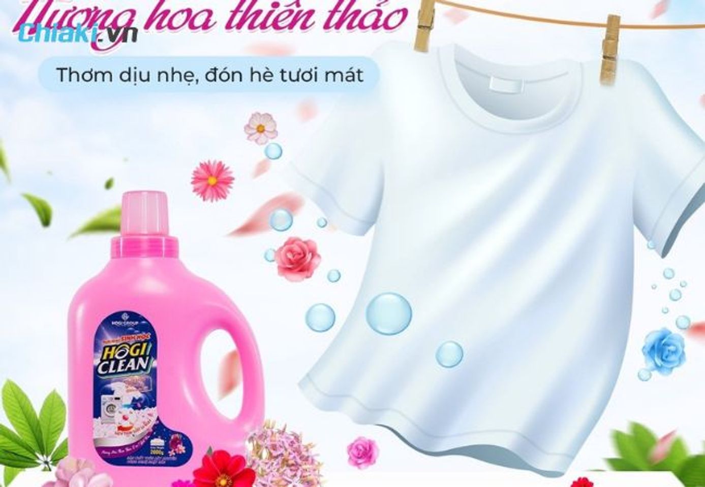 Nước giặt đồ bằng tay Hogi Clean hương thi&ecirc;n thảo