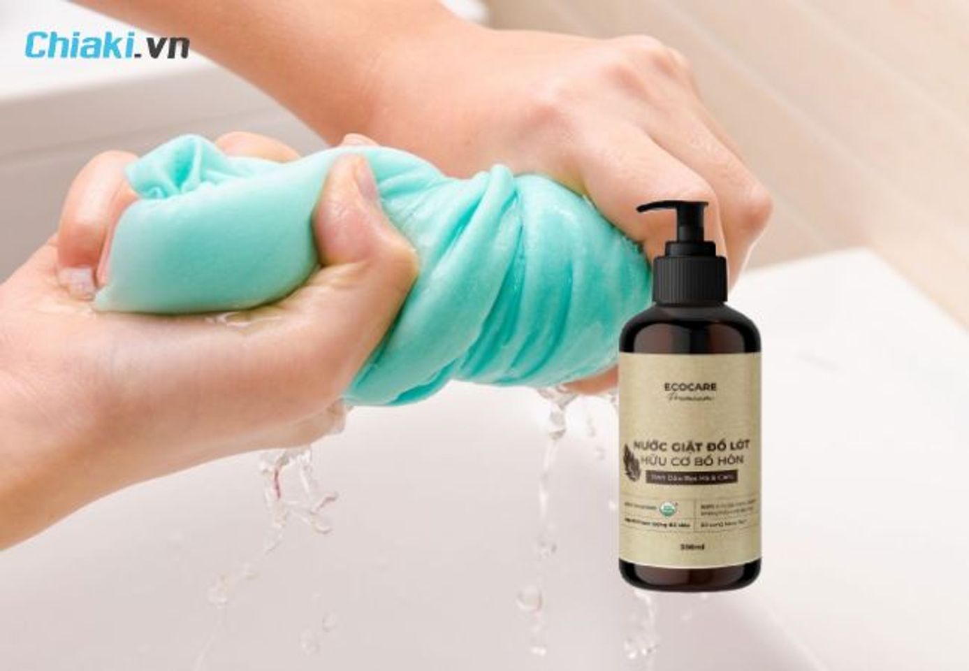 Nước giặt tay đồ l&oacute;t hữu cơ Ecocare