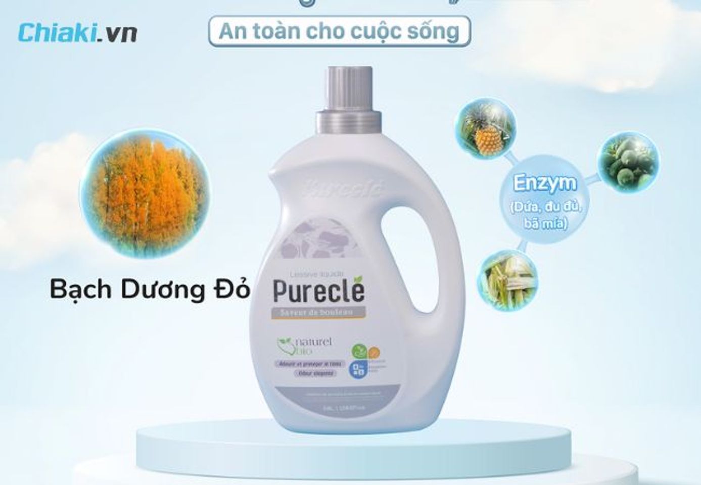Nước giặt tay si&ecirc;u bọt Purecl&eacute;