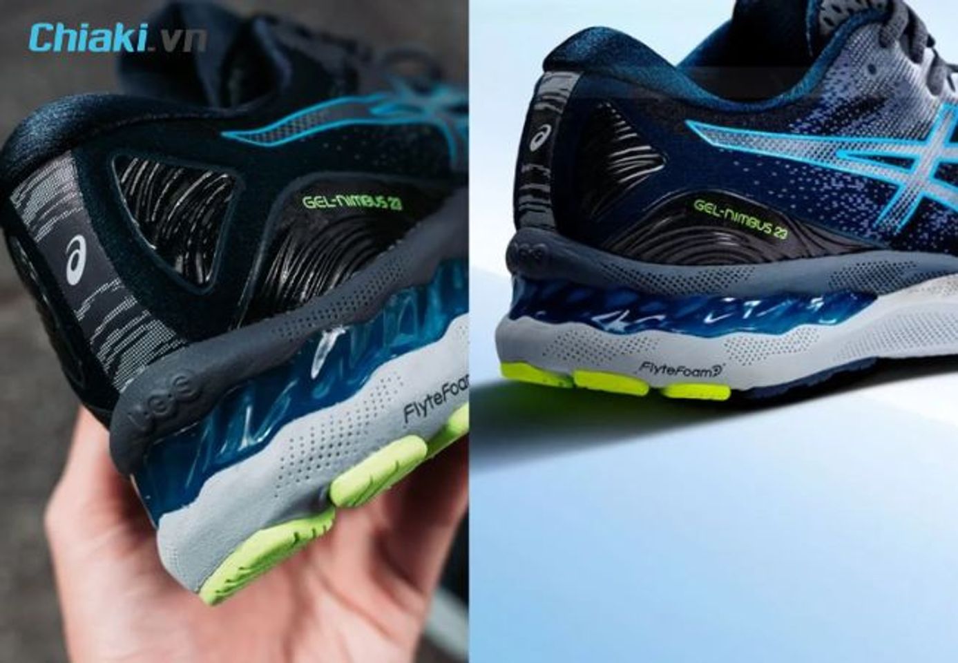 Ph&acirc;n bi&ecirc;̣t giày Asics auth fake qua c&ocirc;ng ngh&ecirc;̣ gel