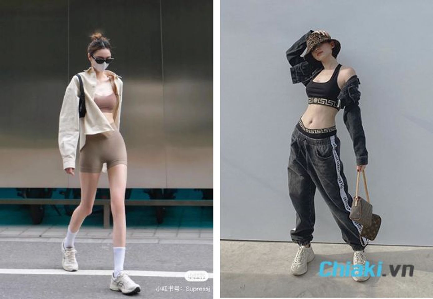 Phối &aacute;o bra sexy với gi&agrave;y sneaker nữ