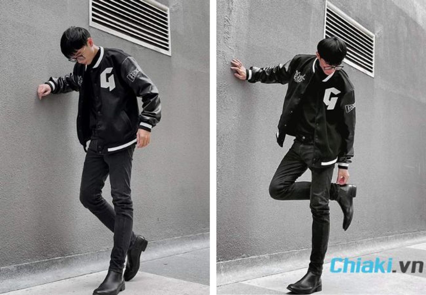 Phối đồ với chelsea boots nam v&agrave; bomber jacket