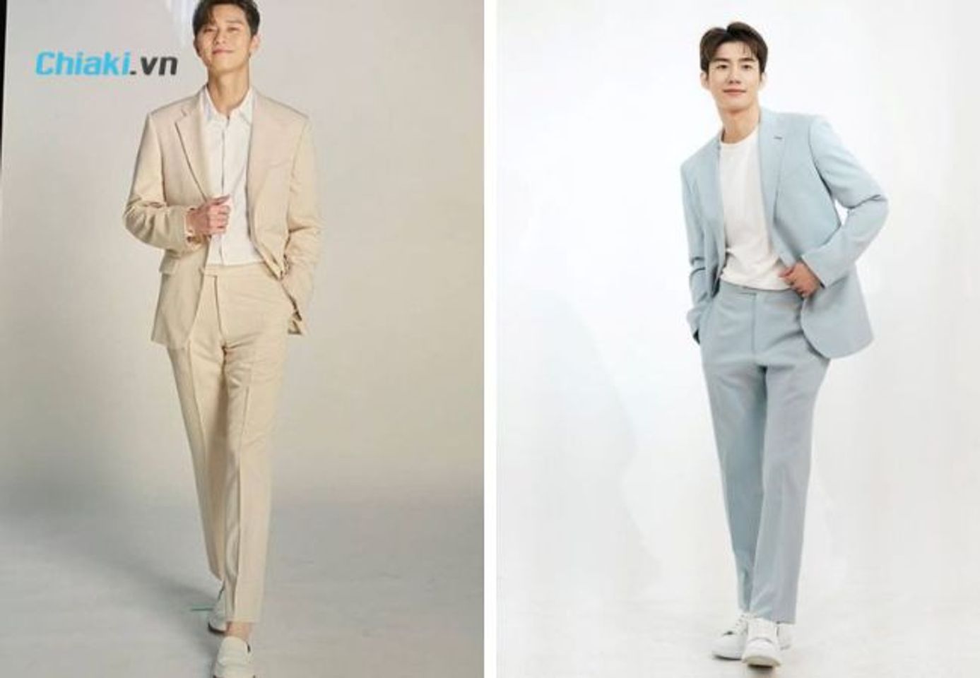 Phối gi&agrave;y trắng nam với Suit