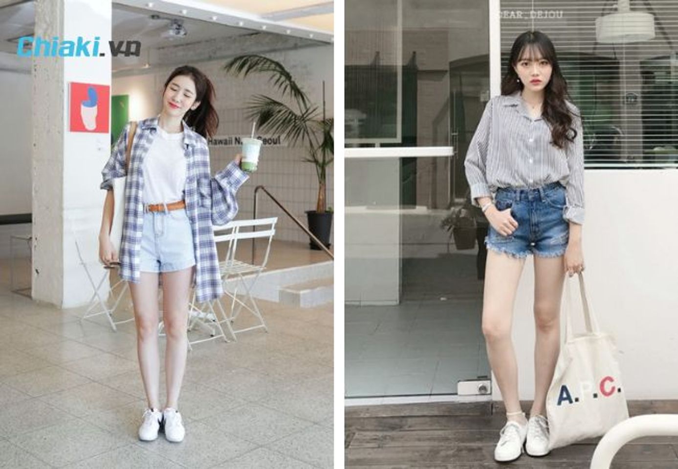 Quần short jean