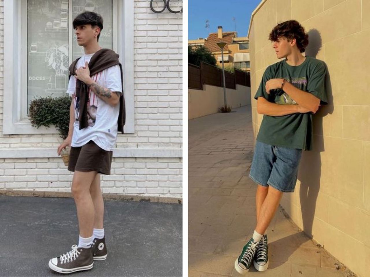 Quần short v&agrave; Converse