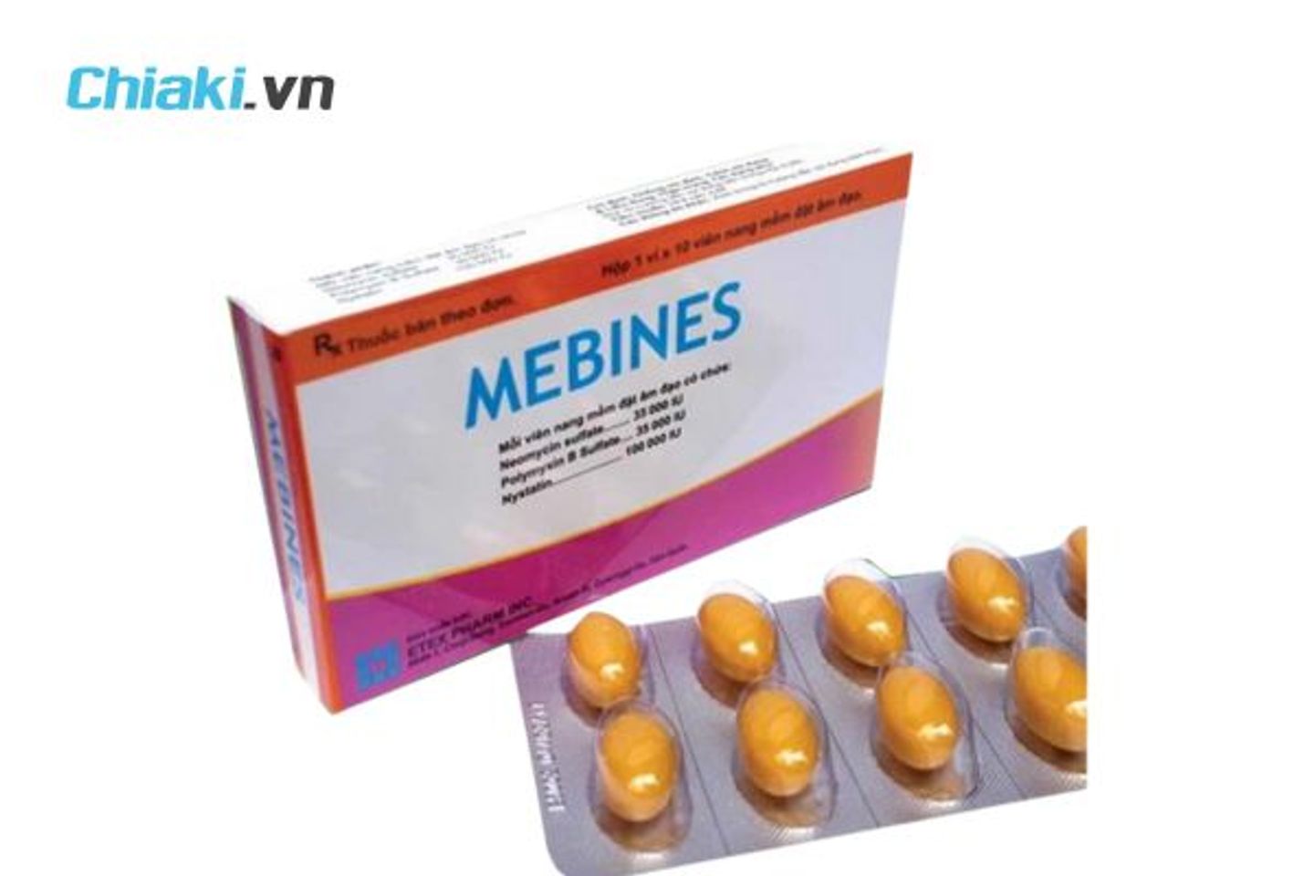 Thuốc đặt phụ khoa Mebines