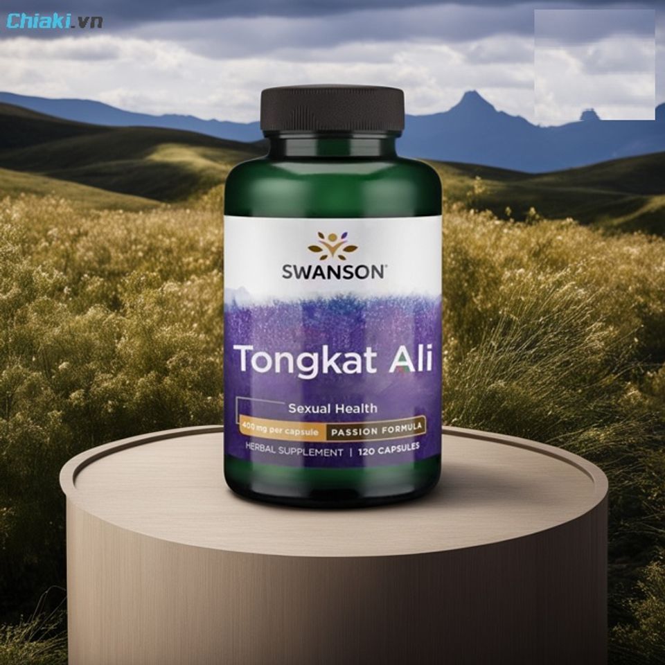 Thuốc tốt cho tinh tr&ugrave;ng Tongkat Ali Malaysia Swanson Passion 400mg hỗ trợ sức khỏe sinh l&yacute;