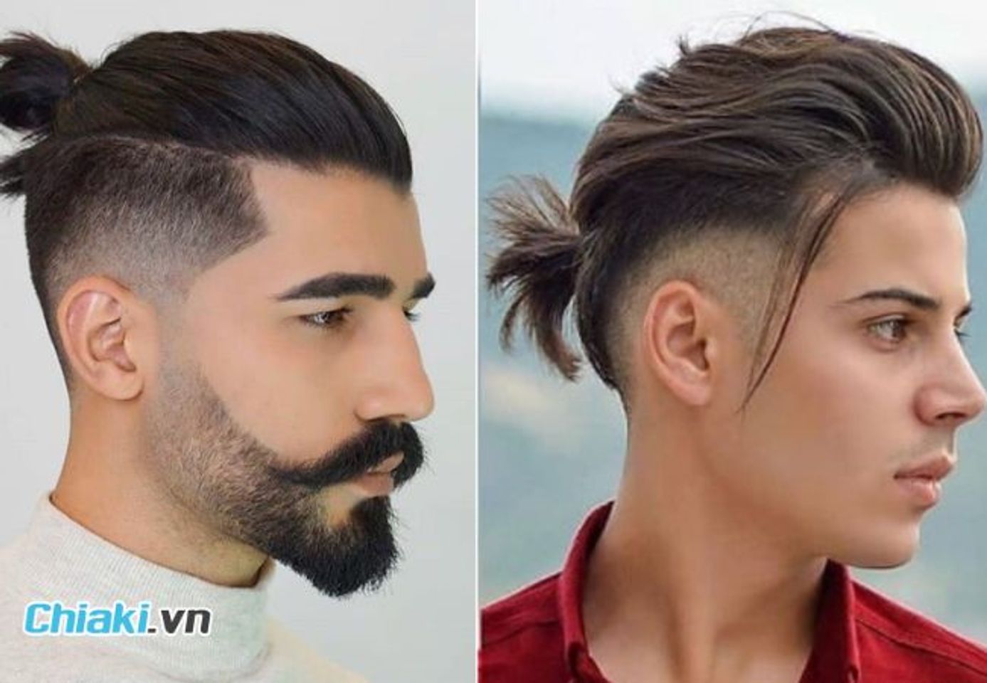 Tóc đầu đinh Undercut Top Knot