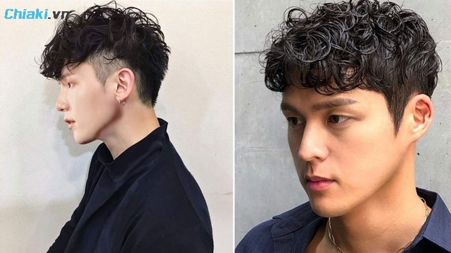 T&oacute;c uốn Curly tạo n&ecirc;n vẻ mặt l&atilde;ng tử