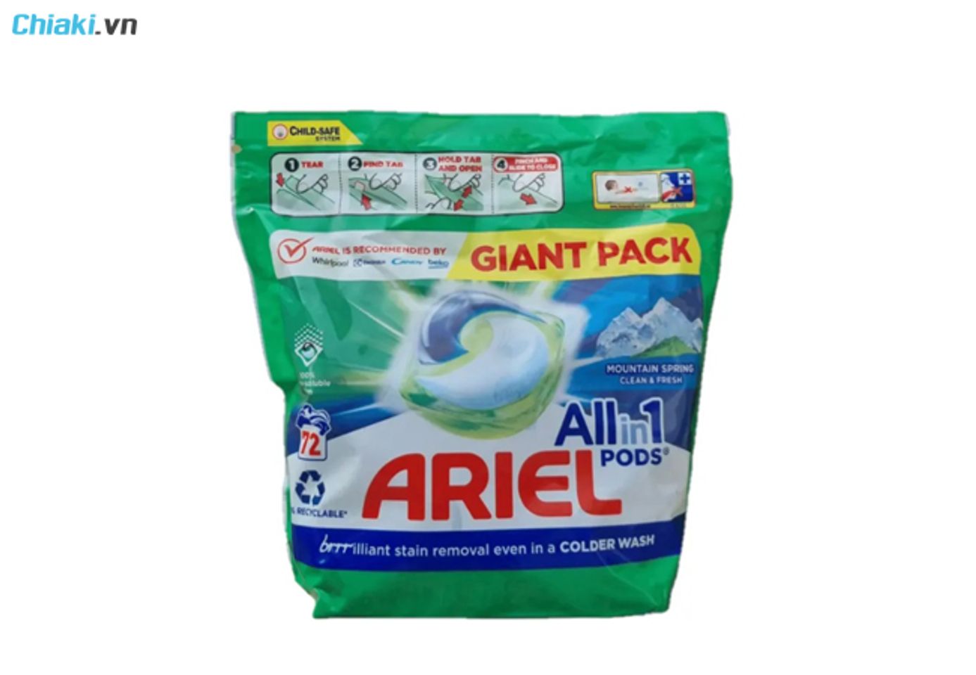 Vi&ecirc;n giặt quần &aacute;o Ariel All In 1 Pods