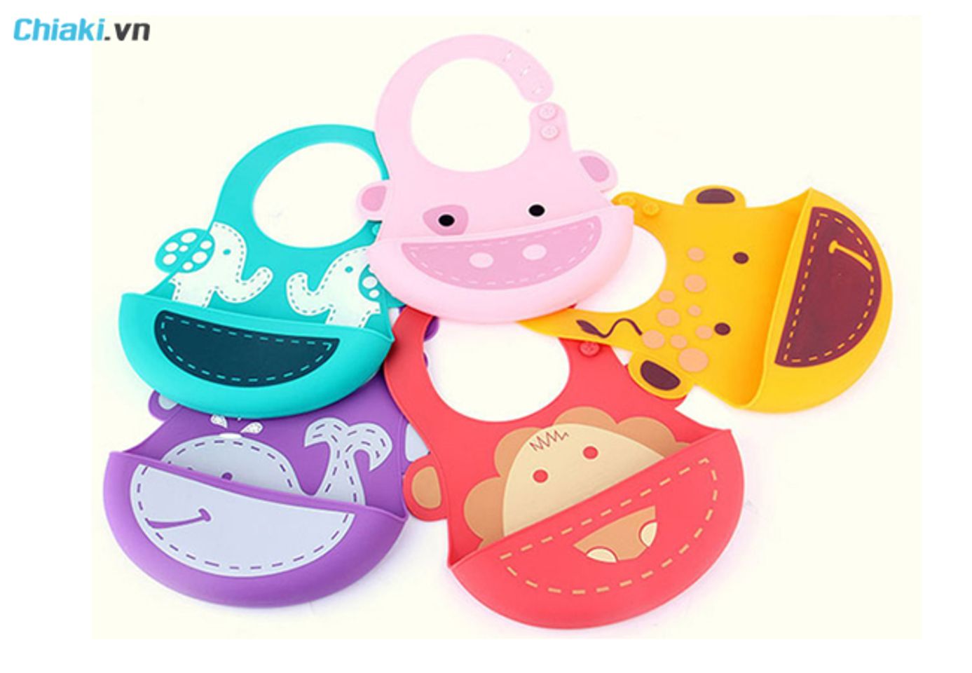 Yếm ăn dặm silicon Taf Toys