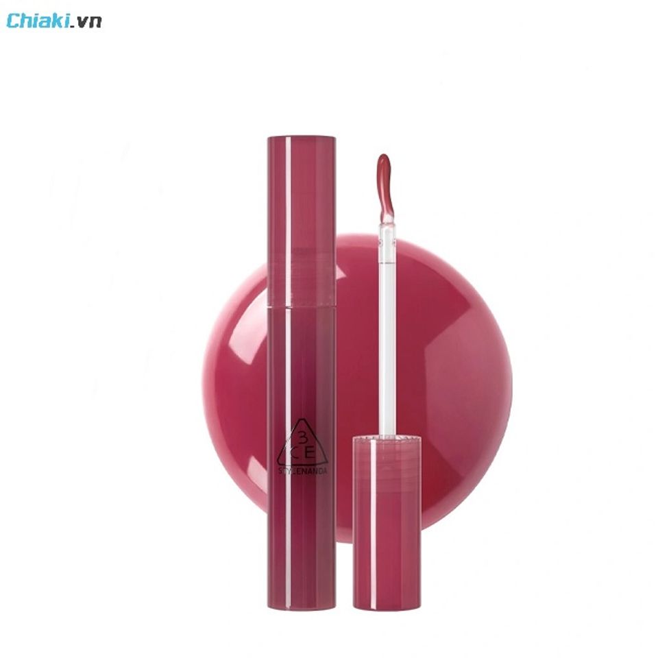 Son 3CE Drop Glow Gel thiết kế h&igrave;nh trụ nhỏ gọn