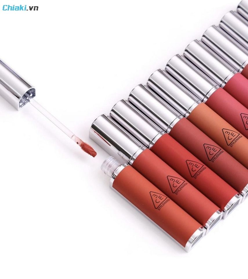 Bảng m&agrave;u son 3CE Hazy Lip Clay&nbsp;thiết kế kh&aacute;c biệt