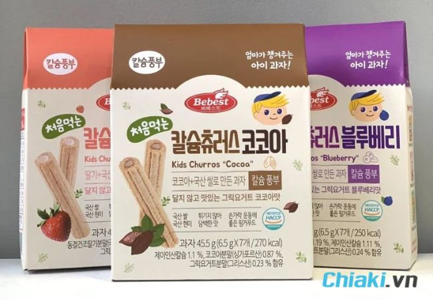 B&aacute;nh ăn dặm H&agrave;n Quốc Bebest Kids Churros&nbsp;