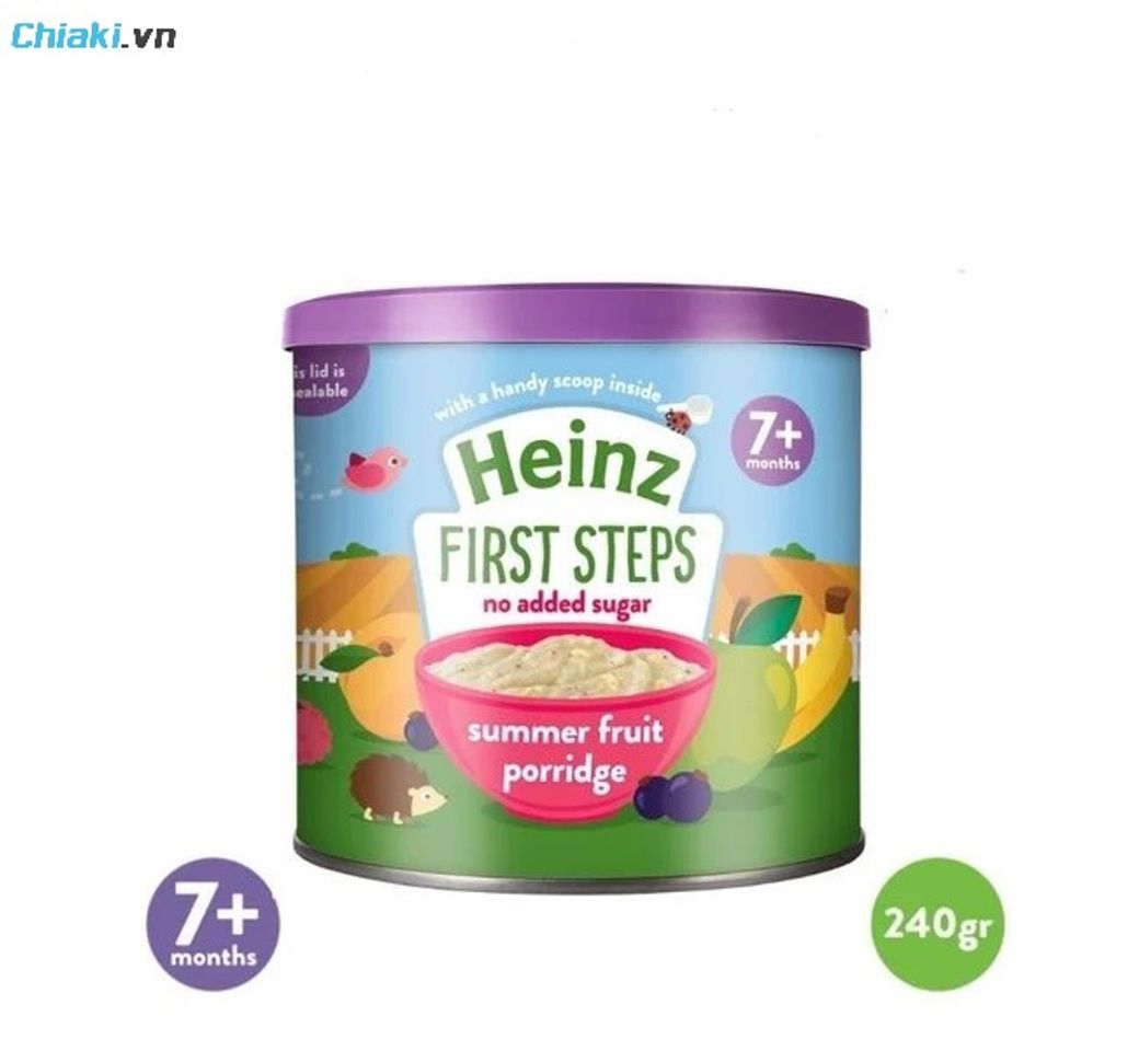 Bột ăn dặm Heinz vị tr&aacute;i c&acirc;y ngọt dịu, dễ ăn