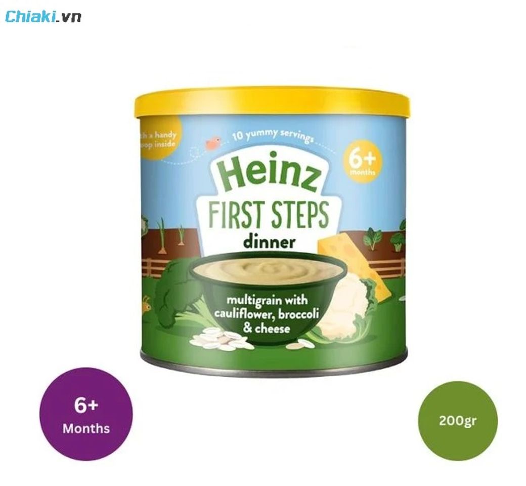 Bột ăn dặm Heinz vị ngũ cốc gi&uacute;p con ph&aacute;t triển vượt trội