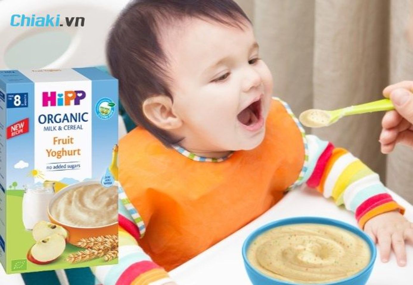 Bột ăn dặm Hipp cho b&eacute; 8 th&aacute;ng