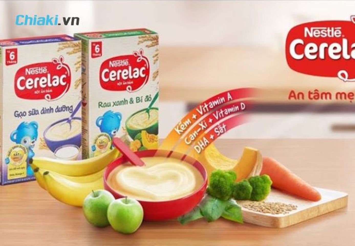 Bột ăn dặm Nestl&eacute; Cerelac