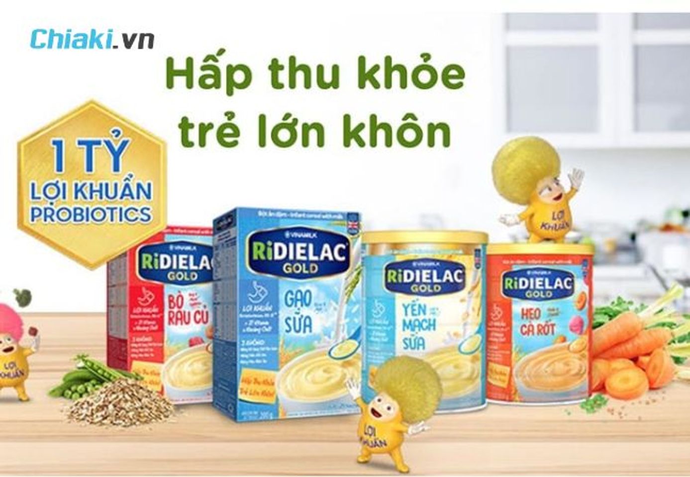 Bột ăn dặm Vinamilk Ridielac Gold