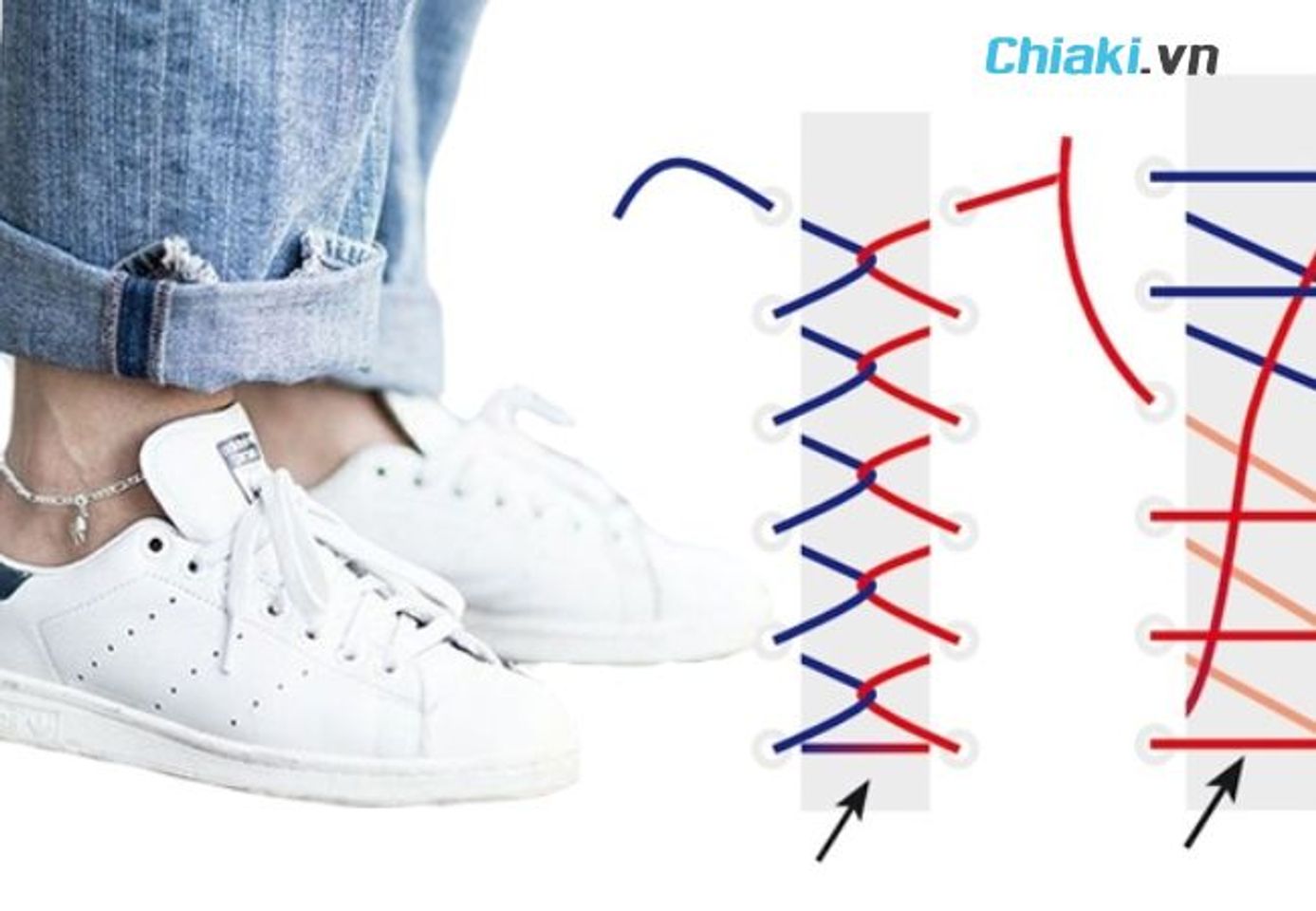 C&aacute;ch buộc d&acirc;y gi&agrave;y đ&aacute; b&oacute;ng 12 lỗ