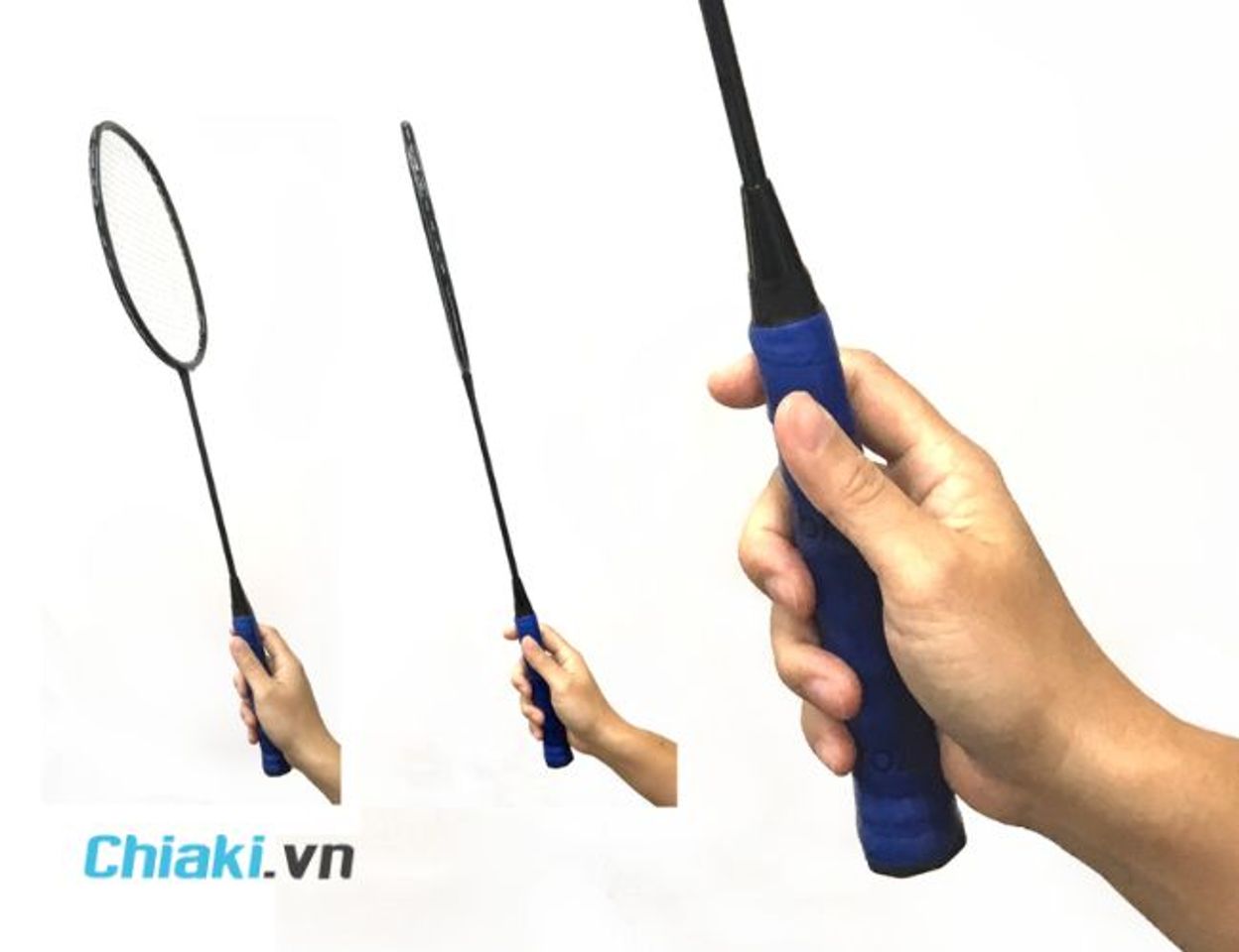 C&aacute;ch cầm vợt cầu l&ocirc;ng kiểu c&aacute;n chảo