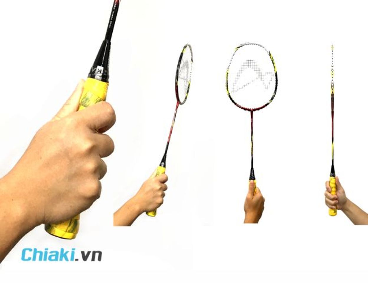 c&aacute;ch cầm vợt cầu l&ocirc;ng tr&aacute;i tay
