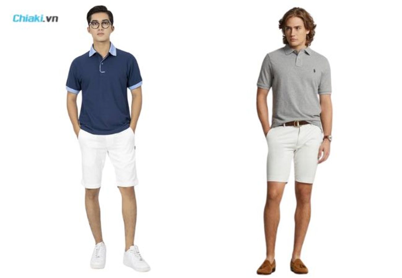 C&aacute;ch phối &aacute;o Polo nam c&ugrave;ng quần Short c&aacute; t&iacute;nh