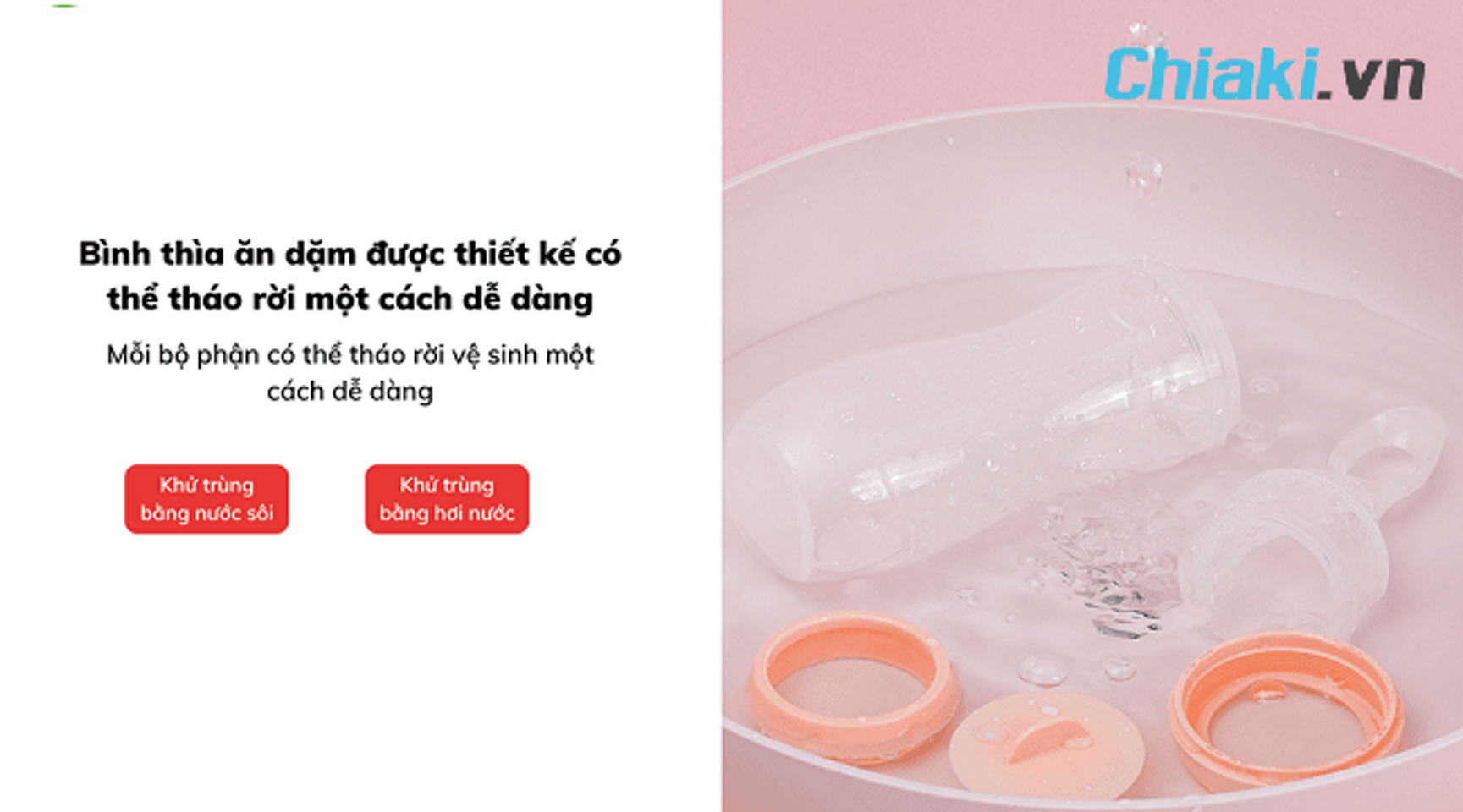 C&aacute;ch vệ sinh b&igrave;nh ăn dặm