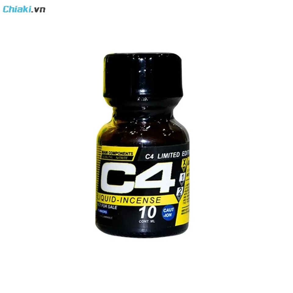 Chai h&iacute;t Popper C4 Yellow 10ml tăng kho&aacute;i cảm