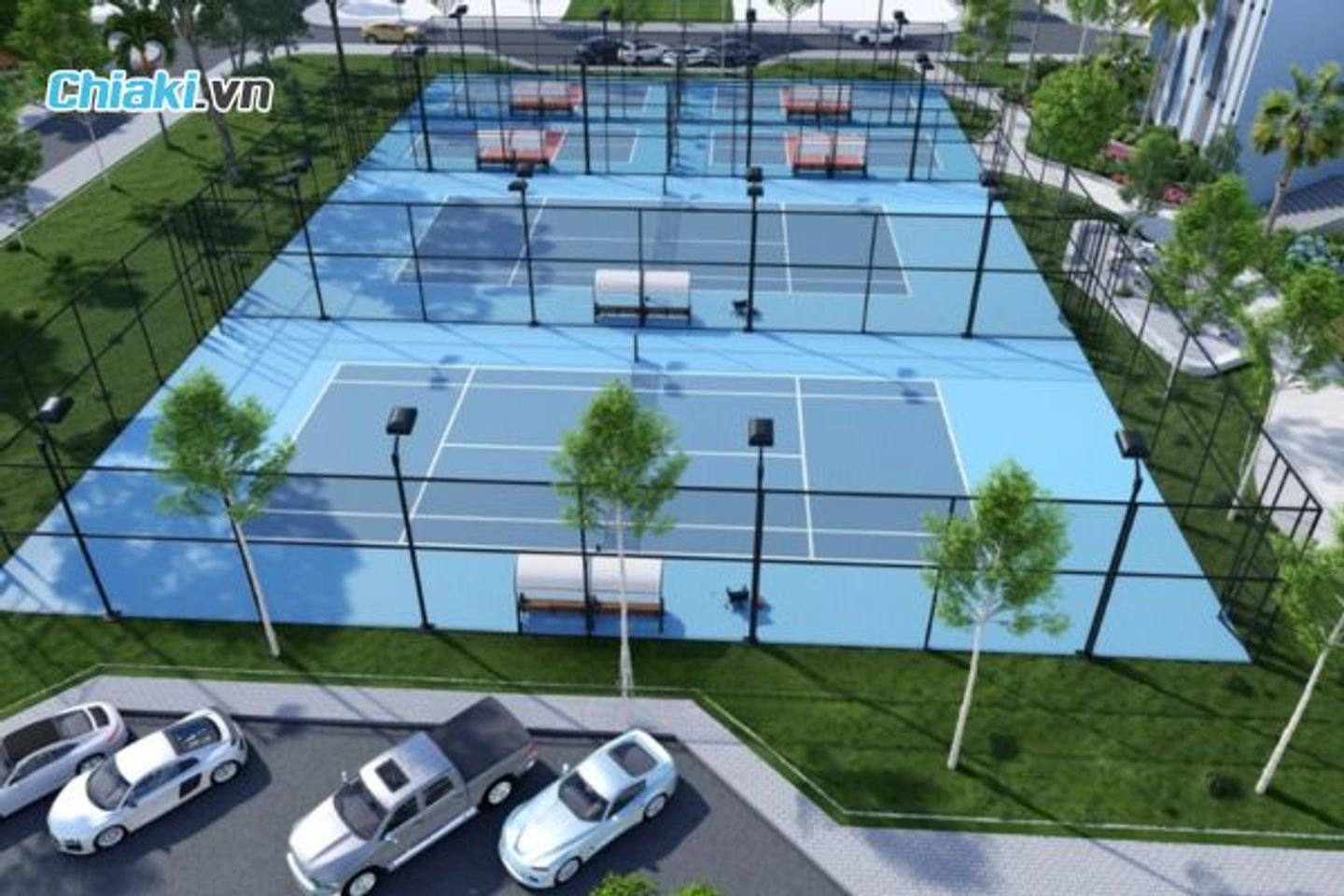 Cụm s&acirc;n Pickleball tại khu đ&ocirc; thị La Queenara Hội An