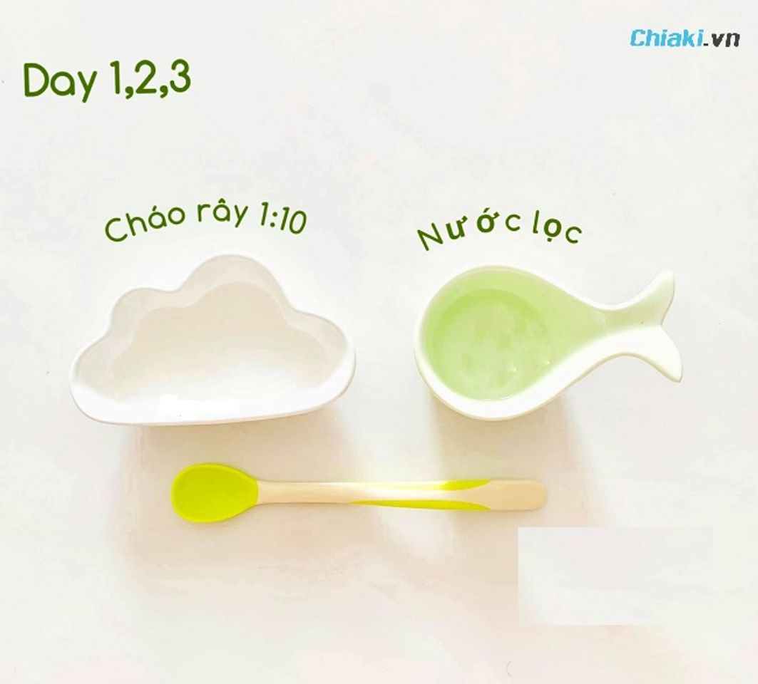 Lịch ăn dặm cho b&eacute; 5-6 th&aacute;ng ph&ugrave; hợp