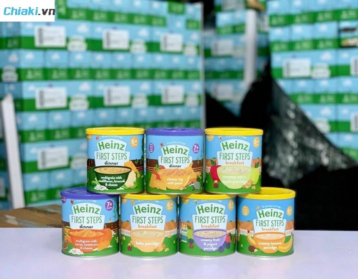 Bột ăn dặm Heinz nhiều m&ugrave;i vị đa dạng