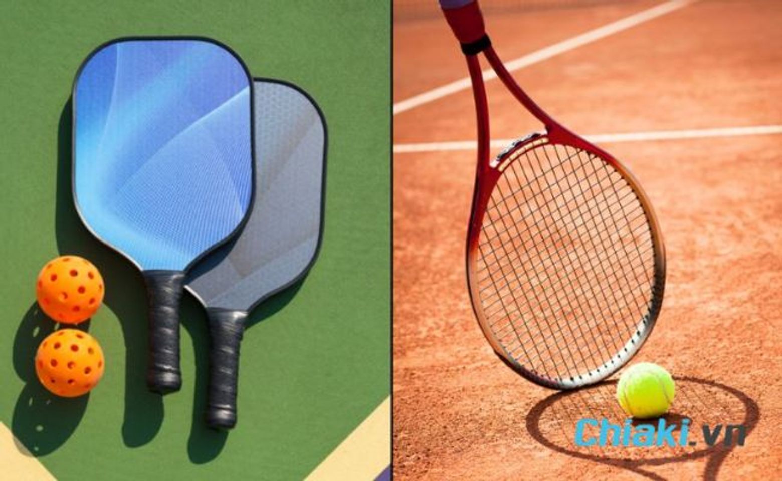Pickleball vsTennis m&ocirc;n n&agrave;o kh&oacute; chơi hơn