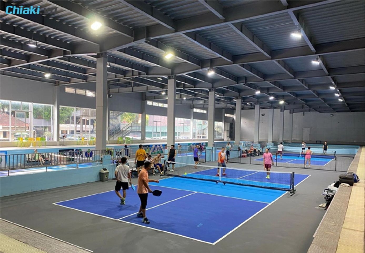 s&acirc;n pickleball hai b&agrave; trưng tăng bạt hổ