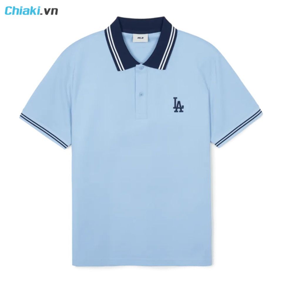 &aacute;o polo trung ni&ecirc;n LB Basic Collar Comfortable Fit LA Skyblue